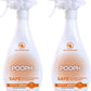 POOPH Kitty Spray - Odor Eliminator, 32oz - Dismantles Odors on a Molecular Basis, Cats, Freshener, Eliminator, Urine, Poop, Pee, Deodorizer, Fresh, Clean, Furniture, Potty, Safe - 2 Pack