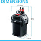 Fluval 107 Perfomance Canister Filter - for Aquariums Up to 30 Gallons - Aquarium Canister Filter