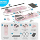 Pilates Board, 6 in 1 Pilates Reformer Set, Foldable Pilates Reformer Machine with Resistance Bands & Ab Trainer for Home Workout, Portable Pilates Board for Women