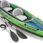 INTEX Challenger Inflatable Kayak Series: Includes Deluxe 86in Kayak Paddles and High-Output Pump – SuperStrong PVC – Adjustable Seat with Backrest – Removable Skeg – Cargo Storage Net