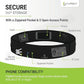 FlipBelt Zipper Running Belt, Waist Pack for Fitness and Running, US Company