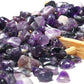 WAYBER 2 Lbs/920g Natural Purple Amethyst Quartz Crystal Stones Irregular Decorative Pebble Rock Sand for Aquarium/Fish Turtle Tank/Vase Fillers/Air Plants/Succulent Plants Decor (Fill 2 Cups)