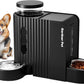 Automatic Gravity Pet Feeder, 1.8 Gallons*2 Dog Feeder and Water Dispenser Set, 2-in-1 Automatic 100% BPA-Free Feeder and Stainless Steel Water Dispenser for Dogs, Cats, Rabbits, Puppies (Black)