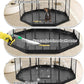 PJYuCien Dog Playpen Bottom Pad, Fits 32 Inch Width 8 Panels Regular Octagon Metal Exercise Pet Playpen, Black (Note:Playpen Not Included)