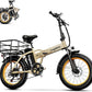 Foldable Electric Bike for Adults, 30+MPH, 48V 20Ah Removable Lithium Battery up to 80Miles, 20" Fat Tire 1000W Peak Motor Dirt Ebike Adult Electric Bicycle for Commute Beach Mountain E Bike