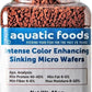 Aquatic Foods Inc. Wafers 3.5mm - 1/8" Intense Color Enhancing Sinking Micro Wafers for All Tropical Fish, Cichlids, Catfish, Plecos, All Bottom Fish, Shrimp, Snails, Crabs, …11oz Small Jar