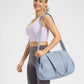 Gym Bag for Women, Travel Duffle Bags with Wet Pocket, Lightweight Carry on Bag Overnight Weekender Duffel Bag, Water Resistant (Haze Blue)