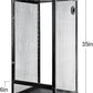 REPTI ZOO 18" x 18" x 36" Front Opening Chameleon Cage with 3-Sided Metal Mesh, 50 Gallon Screen Vertical Terrarium with Background Sticker, Tall Enclosure for Chameleon, Tree Frog, Arboreal Reptiles