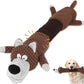 Squeaky Dog Toys with Crinkle Paper, Tough Puppy Toys and Plush Dog Chew Toy, Interactive Tug of War Dog Toy for Small, Medium and Large Breed Dogs