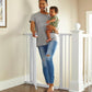 Cumbor 36" Extra Tall Baby Gate for Dogs and Kids with Wide 2-Way Door, 29.7-40.6" Width, and Auto Close Personal Safety for Babies and Pets, Fits Doorways, Stairs, and Entryways