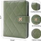 Melsbrinna Rfid Passport Holder for Travel women/Men, Cute Passport Wallet Rfid Blocking Card Slots, Rfid Passport Cover/CaseTravel Wallet, Passport Book Holder (1, LG GREEN)