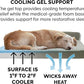 Furhaven Cooling Gel Dog Bed for Large/Medium Dogs w/ Removable Bolsters & Washable Cover, For Dogs Up to 55 lbs - Two-Tone Plush Faux Fur & Suede L Shaped Chaise - Dark Sage, Large
