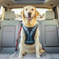 3 Pack Thickened Dog Seat Belt Adjustable Dog Car Seatbelts for Vehicle Nylon Pet Safety Seat Belt with Elastic Bungee Buffer Durable Car Harness for Dogs,Red