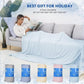 HOMFINE Cooling Blankets for Hot Sleepers - Summer Blanket Thin Lightweight Breathable Soft Double Side Enhanced Cooling for Bed Couch Sofa, Keep Cool for Night Sweats (Light Blue, 50 x 70 inches)