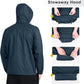 Outdoor Ventures Men's Rain Jacket Waterproof Lightweight Packable Rain Shell Raincoat with Hood for Golf Hiking Travel