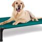 Heeyoo Elevated Dog Bed, Cooling Raised Pet Cot with Chew Proof Washable Breathable Mesh and Metal Frame, Portable Dog Cot Bed with No-Slip Feet for Outdoor or Indoor Use