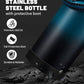 1 Gallon Insulated Water Bottle - with Straw & Auto Chug Lid, Paracord Handle, Bottle Sleeve, 128 oz Stainless Steel Water Bottle, Large Metal Gallon Water Jug Canteen for Sport Work
