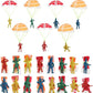 Manmel 40PCS Parachute Toy, Outdoor Flying Toy for Kids 3 4 5 6 7 8 9, Mini Paratroopers Army Parachute Flying Throwing Outside Toys for Toddlers, Boys, Girls, Party Favors, Goodie Bag Stuffers