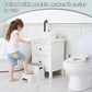 Potty Training Toilet Seat with Kids Step Stool Anti-Slip Toddler Seat, Soft Cushion, Baby Potty Training Set for Boys & Girls (Grey)