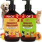 POM Pets 2 Pack 2-in-1 Organic Dog Shampoo & Conditioner – Itchy Skin Relief, Dog Deshedding, Detangles Fur, Cat Shampoo, Paw Cleaner for Dogs, Natural Coat Defense Formula