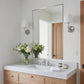 24x36 Inch Nickel Bathroom Mirror for Wall, Aluminum Frame Rectangle Rectangular Vanity Mirror, Modern Large for Bedroom, Living Room, Horizontal or Vertical