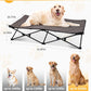 KingCamp Elevated Dog Bed for XL Dogs, Outdoor Raised Cooling Pet Cot Bed with Washable Breathable Mesh & No-Slip Feet Perfect for Camping, Backyard, Indoor Use (X-Large, Black)