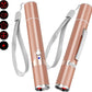 TBTeek Cat Toys for Indoor Cats, 2 Pieces, Rechargeable, 7 Adjustable Patterns, Interactive Kitten Pet Dog Red Dot Chase Light Toy for Cats Fun Playing Exercise(Rose Gold)