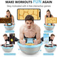 2-in-1 Balance Ball & Plank Board Trainer with App & 4 Interactive Games, Half Exercise Ball for Pilates & Yoga, Core Strength Training, Home Gym Workout, with 2 Resistance Bands & Pump