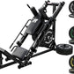 RitFit Adjustable Leg Press and Hack Squat Machine with Weight Plate Set, Professional Home Gym Equipment with Linear Bearings, Specialized for Complete Lower Body Workouts and Weight Storage Posts