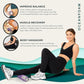 Oceanfoam Ripple Travel Foam Roller (11" x 3.35") Firm Mini Foam Roller for Physical Therapy, Deep Tissue Massage, Back Pain - High Density, Ergonomic Wave Textured - Yoga, Exercise (Purple Marbled)