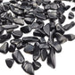 WAYBER 1 Lb/460g Black Obsidian Quartz Crystal Stones Irregular Decorative Rocks Aquarium Pebbles Gravels for Fish Turtle Tank/Succulent Plants/Air Plants Decoration (Fill 1 Cup)
