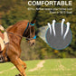 Hilltown Adjustable Fly Mask for Horse with Ears - UV-Block, Large Eye Space, Breathable, Built to Last, Comfort Fit - Horse Fly Mask for Daily Stable, Hot Weather Riding & Competition - Cob, Blue