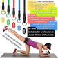 Exercise Bands Resistance Bands Set,Resistance Bands for Physical Therapy,Exercise Bands with Handles,Workout Bands Resistance for Women & Men(150 LBS)