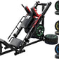 RitFit Adjustable Leg Press and Hack Squat Machine with Weight Plate Set, Professional Home Gym Equipment with Linear Bearings, Specialized for Complete Lower Body Workouts and Weight Storage Posts