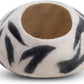 Woolygon Premium Felt Cat Cave Bed - Wool Kitty Beds Handcrafted Kitten Caves Bed for Indoor Cats - Made from 100% Eco-Friendly Merino Wool, Foldable Cat Hidewawy Covered Cat House Pod