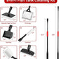 6 in 1 Aquarium Cleaning Tool Kit Fish Tank Algae Scraper, Sponge Pad, Fish Net, Gravel Rake and Cleaning Brush with Telescopic Long Handle