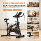 OWLSKY Exercise Bike with APP, Magnetic Resistance Indoor Cycling Bike, 300 lbs Capacity Quiet Stationary Bike for Home Gym Cardio Workout, Adjustable Seat & Tablet Holder