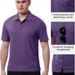 TBMPOY Men's Polo Shirts with Pocket Short Sleeve Quick Dry Casual Sports Outdoor Golf Shirt