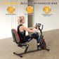 VANSWE Recumbent Exercise Bike, Recumbent Stationary Bikes for Home 400 LBS Weight Capacity, Exercise Bike for Home Seniors with Smart App and Bluetooth Connectivity, LED Display, Pulse Handle