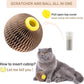 AREIIA Catnip Ball Toy for Cats Catnip Refillable Scratcher Ball Kitty's Faithful Playmate Reduce Obesity and Loneliness CSB01BR