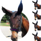 Donkey Fly Mask with Long Ears (Purple) Half Hoodie for Standard Donkey, Made in USA - Mule Fly Mask with Ears Protection from Insects and Bugs, Face Cover Soft Mesh Fabric with Adjustable Fastener
