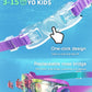 Kids Swim Goggles, Swimming Goggles for Kids with Nose Clip, Earplugs, Nose Bridge for Age 3-15