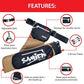 Archery Arrow Quiver - Adjustable Waist Hanged Quiver with 3 Removable Tubes & Pockets for Archery Arrows Case & Equipment - Ideal for Hunting & Target Practice - Right Handed Only