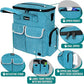 PetAmi Dog Travel Bag Pet Supplies Accessories Organizer for Traveling, Camping, Weekend; Cat Pet Travel Bag Kit Includes 2 Food Storage Containers, 2 Collapsible Bowls, 1 Feeding Mat (Teal Blue)