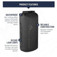 Sea to Summit Big River Dry Bag, Heavy-Duty Dry Storage, 65 Liter, Jet Black
