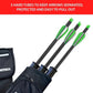 Archery Arrow Quiver - Adjustable Waist Hanged Quiver with 3 Removable Tubes & Pockets for Archery Arrows Case & Equipment - Ideal for Hunting & Target Practice - Right Handed Only
