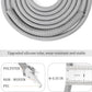 1LB Weighted Jump Ropes for fitness Women Men, Tangle-Free Ball Bearing Rapid Speed Skipping Jump Rope with Adjustable 9mm Cotton & PVC Cord, Aluminum Handles for MMA, Boxing, CrossFit, Weight-loss Workouts