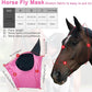 Horse Fly Mask with Ears, Comfortable Fit Stretch Fabric with UV Protection Soft on Skin Breathability for Small/Medium Size Horses (Pink)