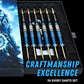 IgnatGames Premium Steel Tip Darts – 3/6/12 Pack Brass Barrels with Aluminum Shafts, 16 GlideXPro Flight Set, Tool Kit & Giftable Case