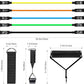 Resistance Bands Set, Himaly Exercise Bands Strength Training Fitness Bands Workout Elastic Bands with Legs Ankle Straps, Door Anchor, Handles & Carry Bag for Home Outdoor Workouts